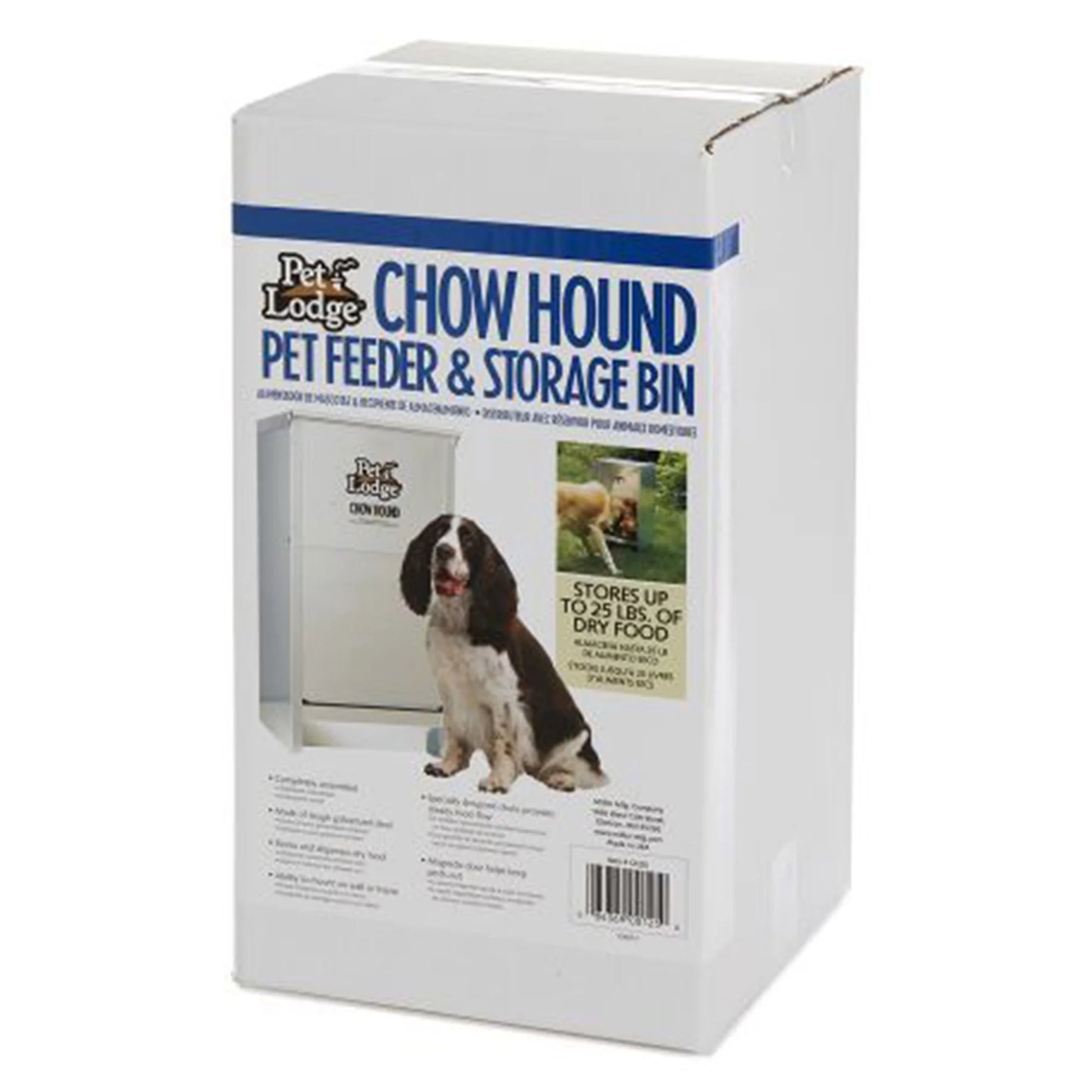 Dry Food Automatic Steel Dog Feeder Chow Hound 25 Pound Capacity