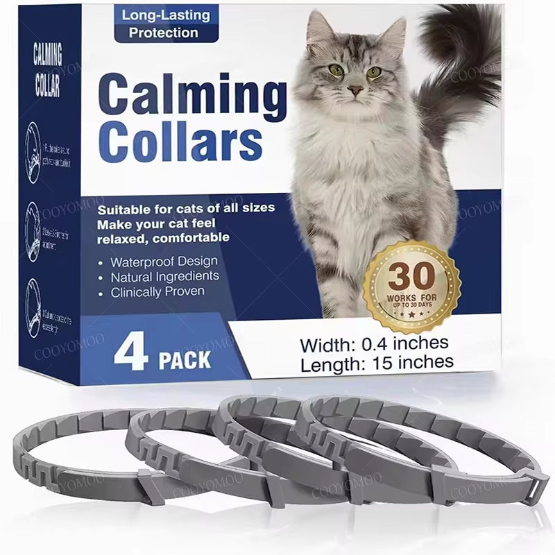 3/4 Pc Dogs Calming Pheromone Collars Pets Relieve Anxiety Adjustable Comfortable Collar for Puppy Kitten Large Dog Accessories