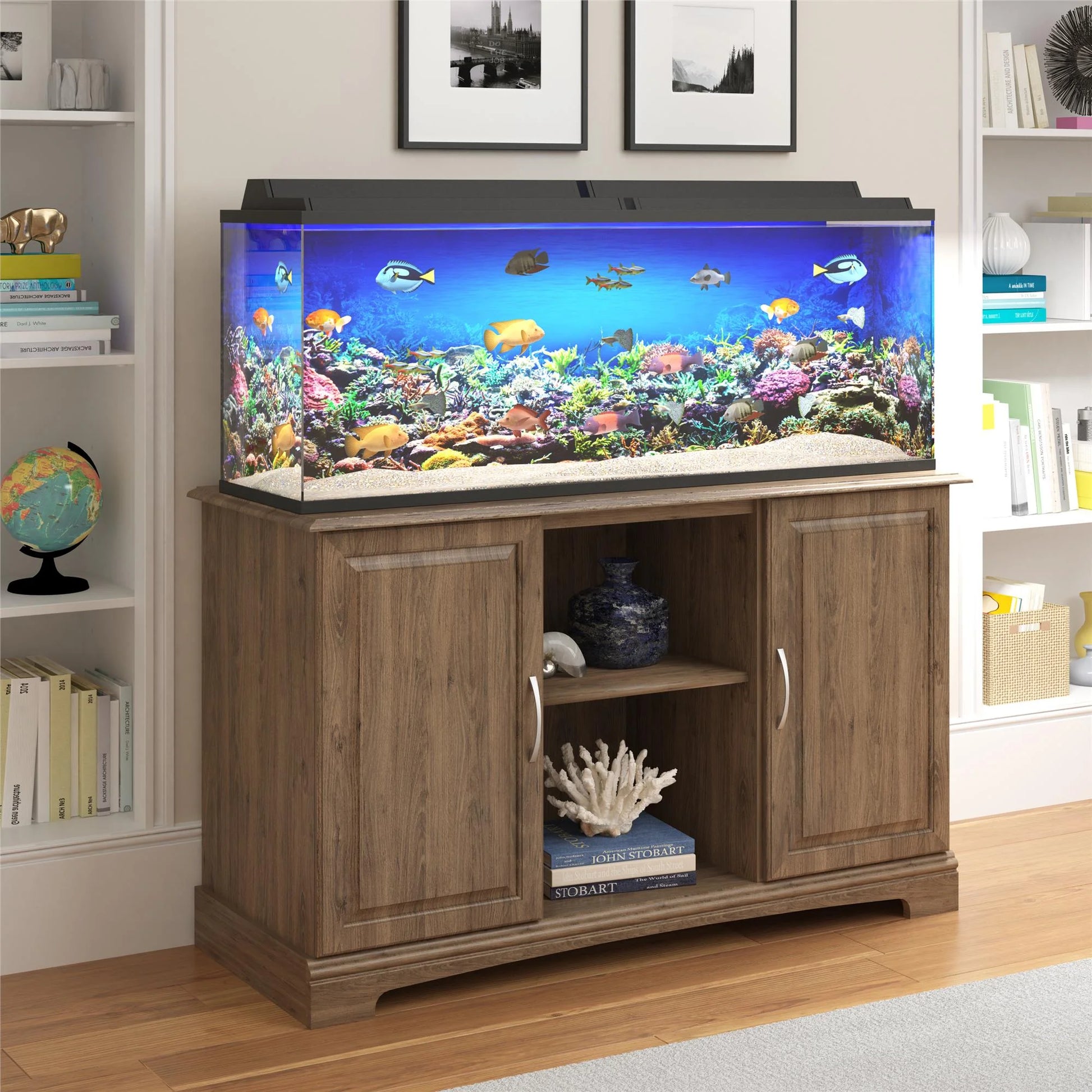 Alta Vista 50 - 75 Gallon Aquarium Stand, Espresso