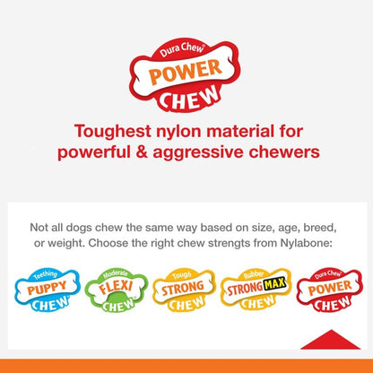 Classic Twin Pack Power Chew Flavored Durable Dog Chew Toy