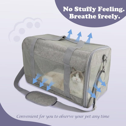 Pet Carrier Airline Approved Pet Carrier Dog Carriers for Small Dogs, Cat Carriers for Medium Cats Small Cats, Small Pet Carrier Small Dog Carrier Airline Approved Dog Cat Pet Travel Carrier